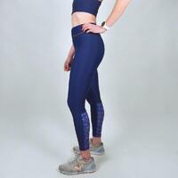 Legging Course à Pied Femme Bleu Ecoresponsable