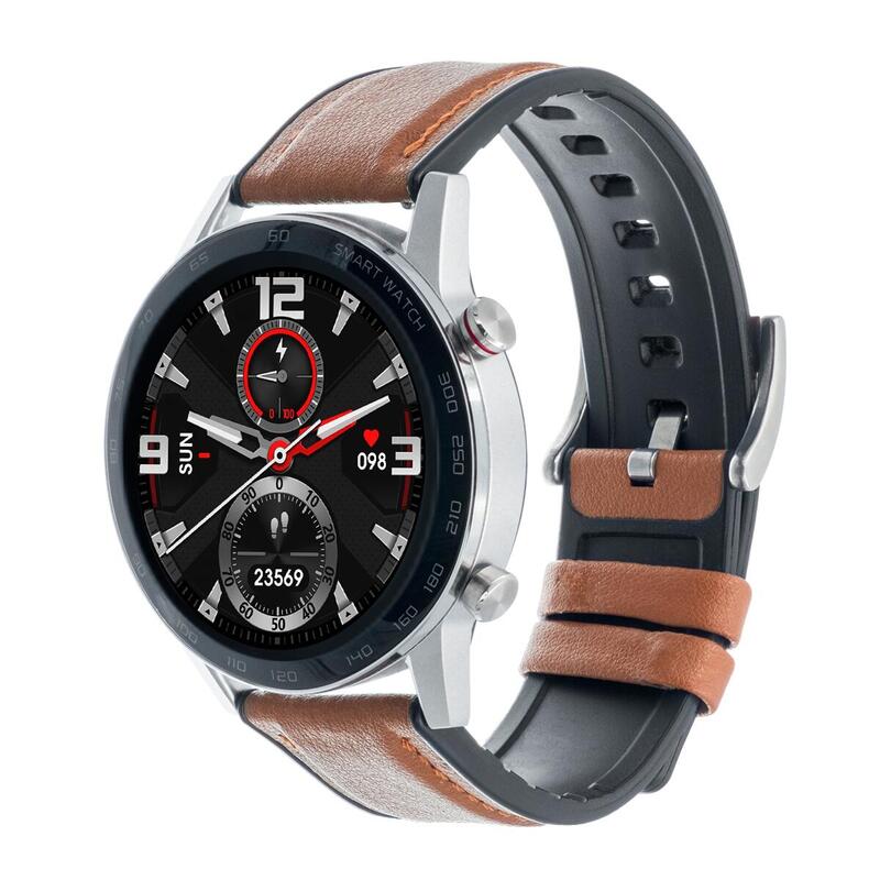 Smartwatch sportivo unisex Watchmark WDT95 pelle marrone