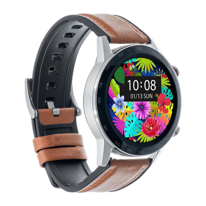 Smartwatch sportivo unisex Watchmark WDT95 pelle marrone