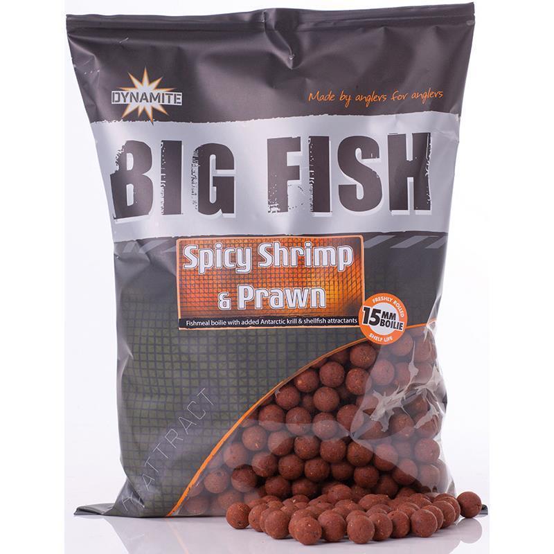 DYNAMITE BAITS Dynamite Baits Spicy Shrimp & Prawn Boilies 20mm 1Kg - Karper Boilies