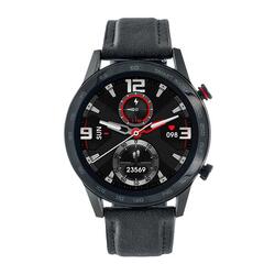 Montre Connectée Sport Unisexe WDT95 Cuir Noir