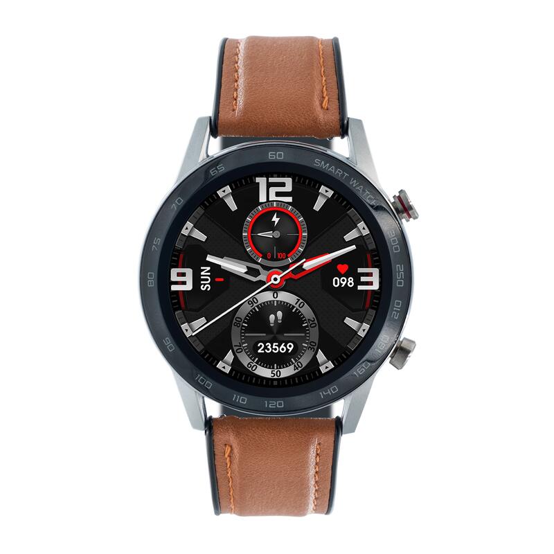 Smartwatch sportivo unisex Watchmark WDT95 pelle marrone