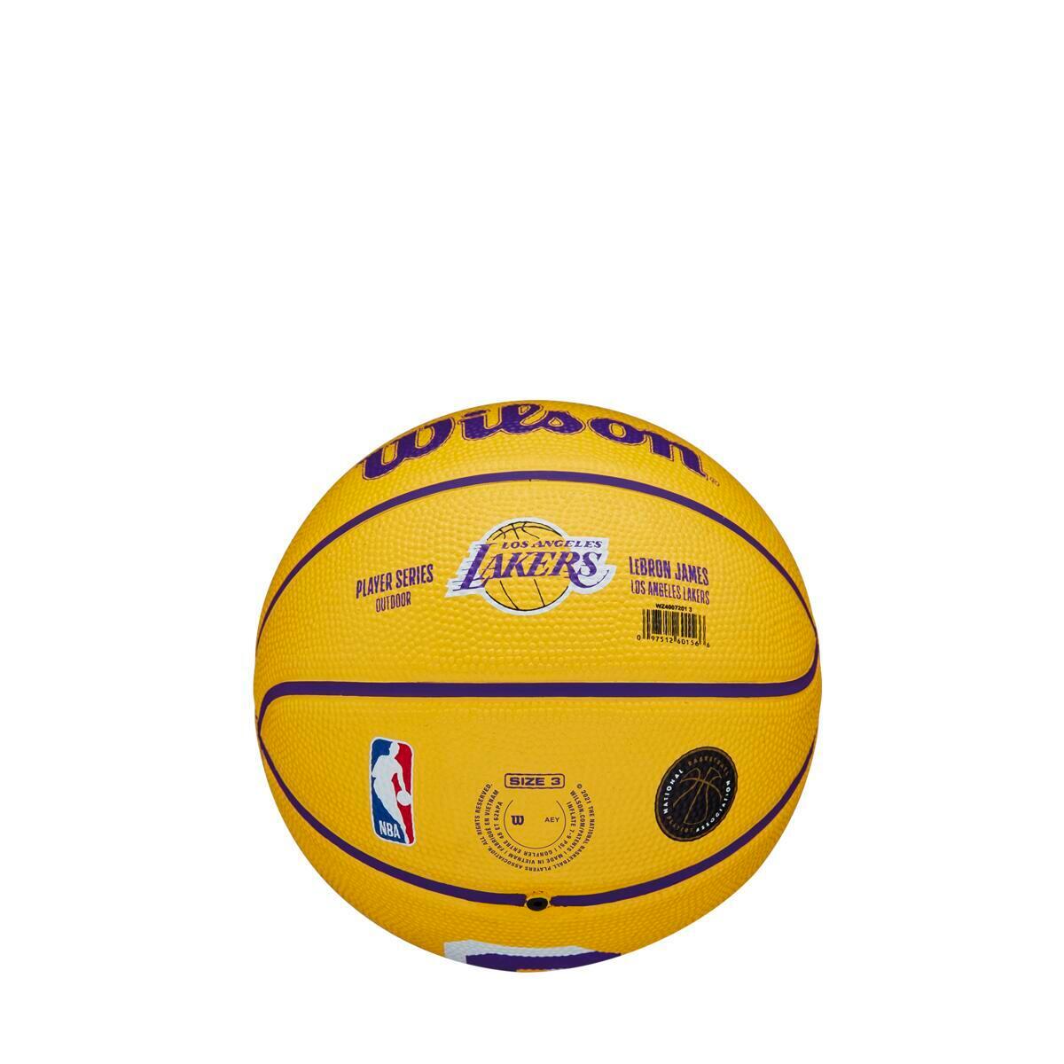 Ballon de basket Wilson NBA Player Icon LeBron James Mini Ball 5/6