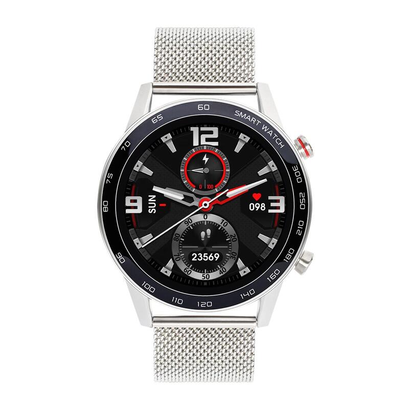 Smartwatch sportowy unisex Watchmark WDT95 srebrny