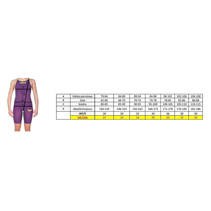 Traje de competición femenino ARENA W PWSKIN CARBON GLIDE FBSLOB