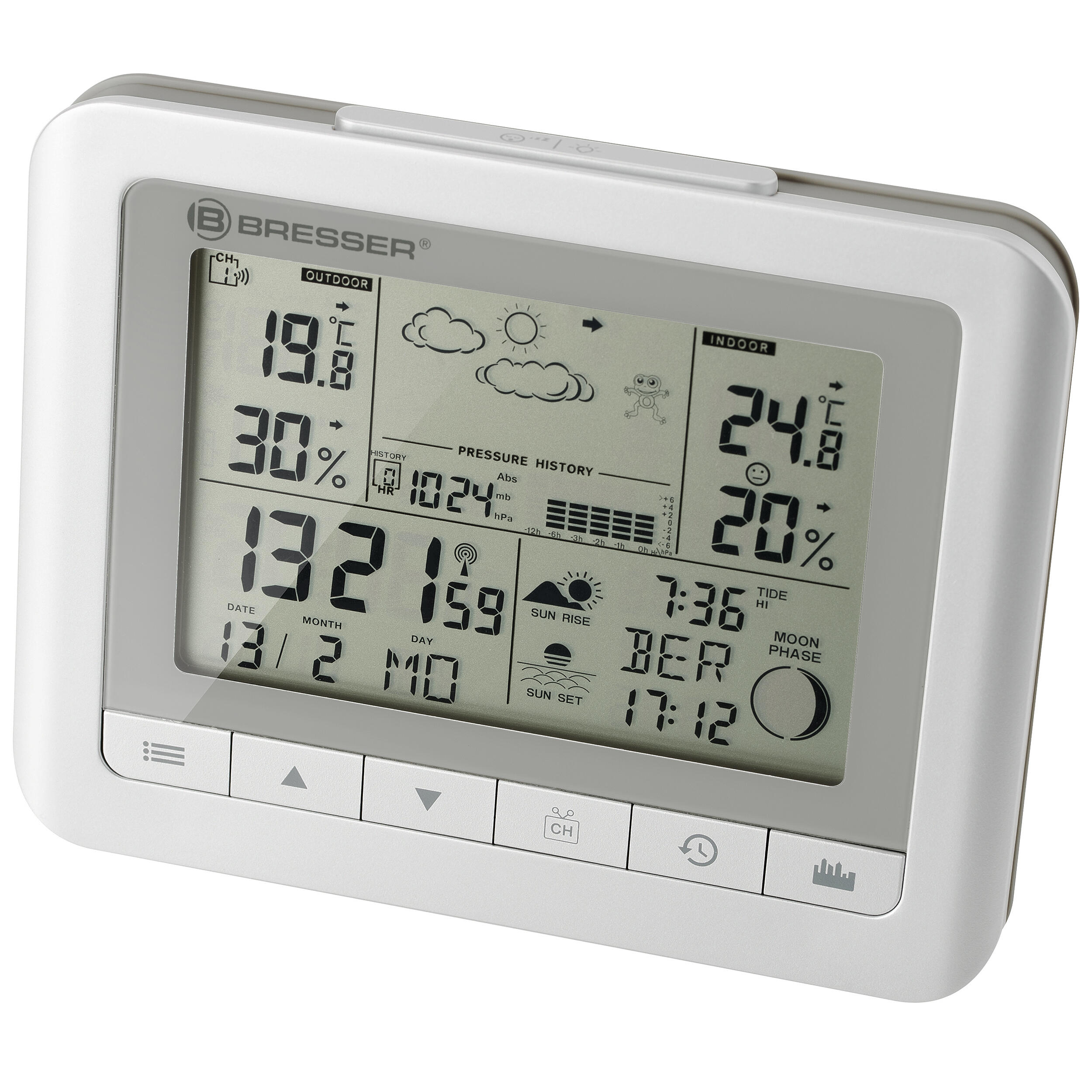 BRESSER Weerstation Clima Trend WF wit set van 2 5/5