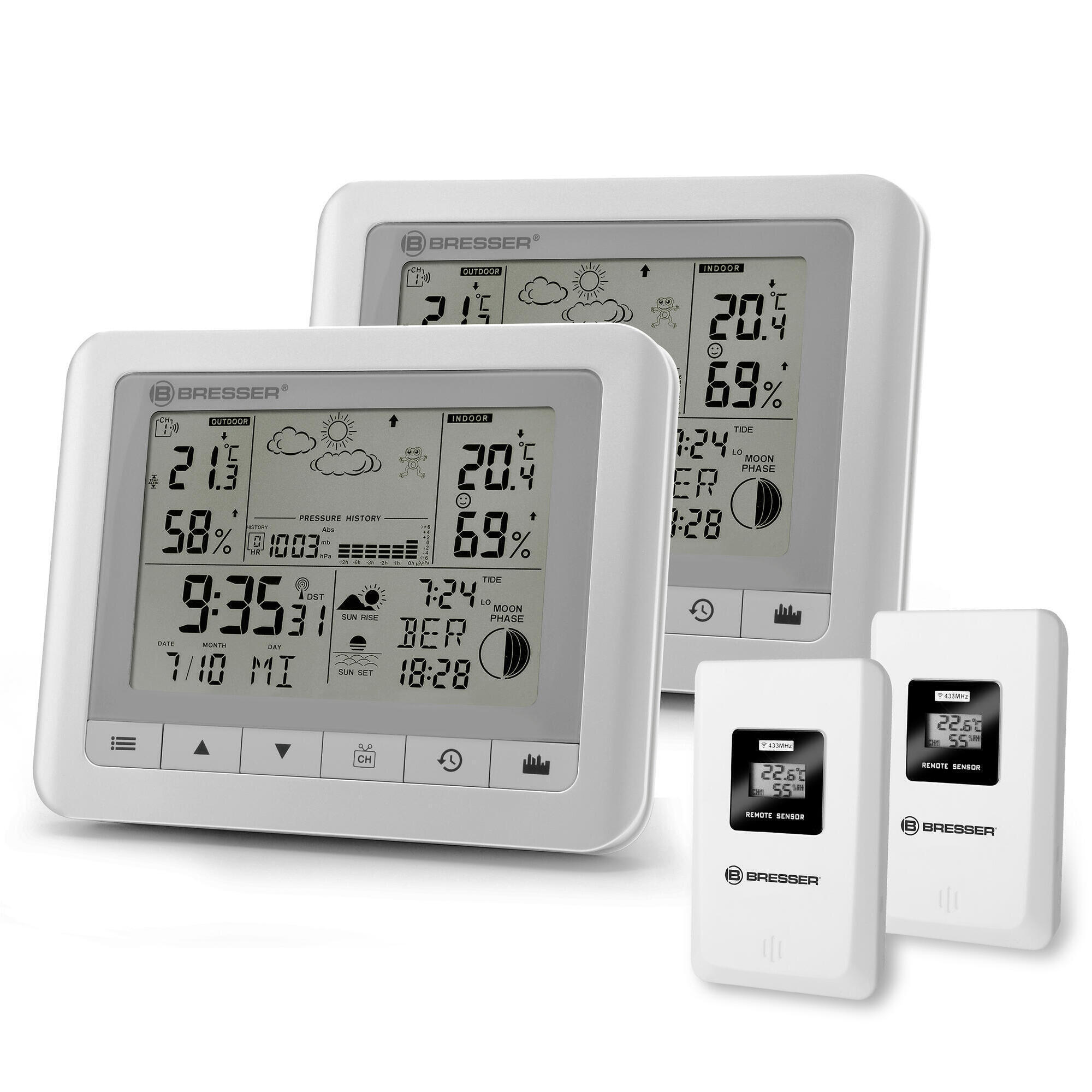 BRESSER Weerstation Clima Trend WF wit set van 2 1/5