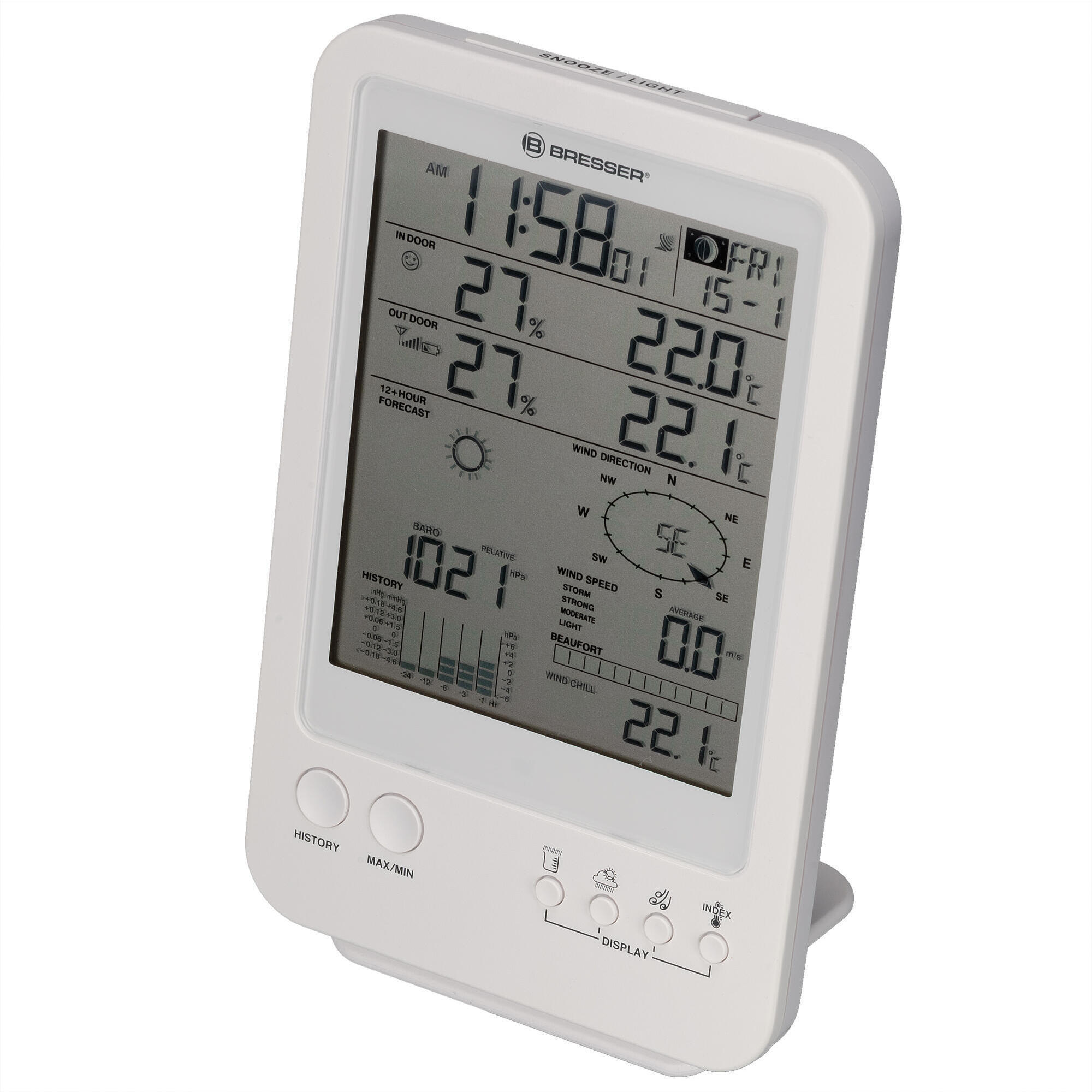 5en1 Bresser Wetter Center White Meteorological Station 2/7