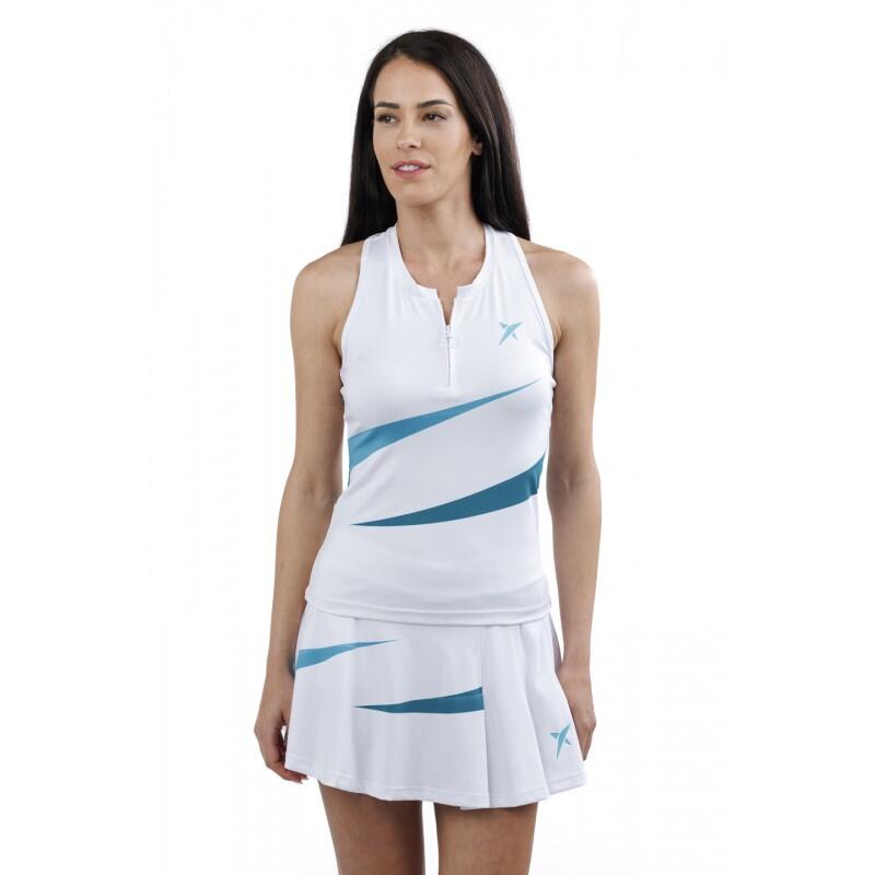 DROP SHOT Camiseta de padel sin mangas Drop Shot Sibi  Mujer 2023 Blanco