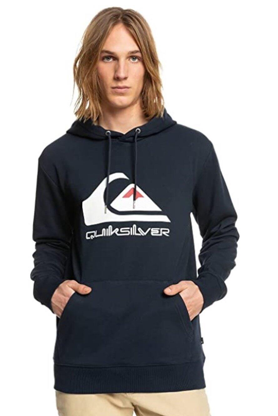 QUIKSILVER Quiksilver Big Logo Fleece Hoodie - Navy Blazer