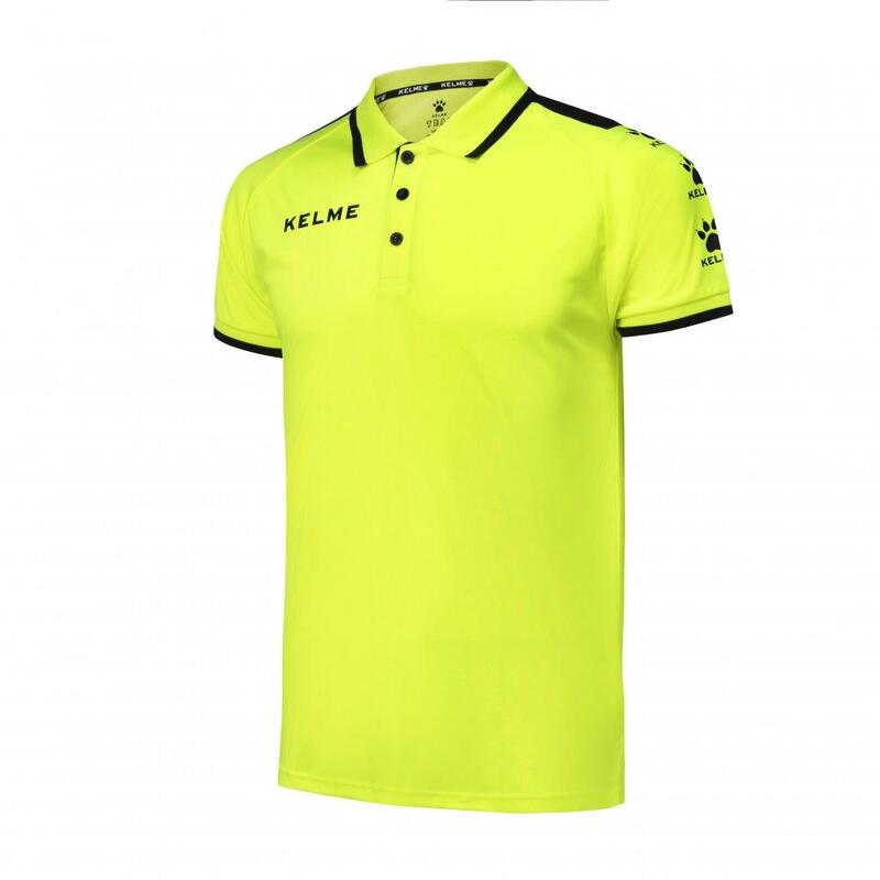 Polo Manga Corta Lince Unisex En Color Lima-negro