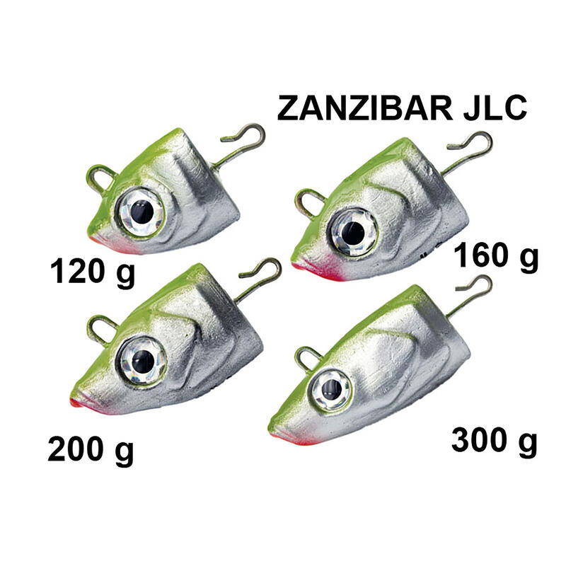 Vinilo pesca jigging spinning Zanzibar JLC 120 g azul real #11