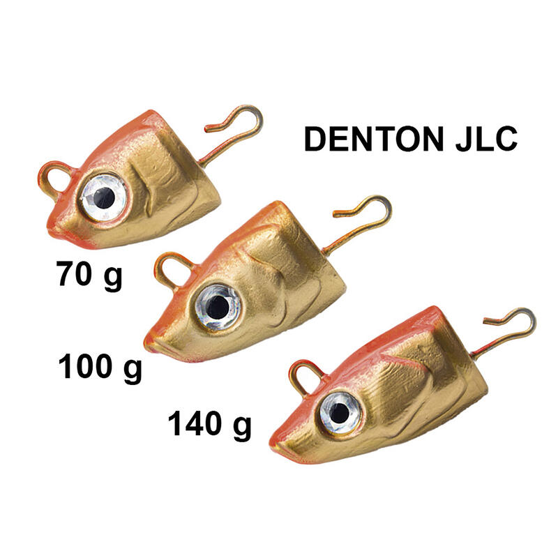 Cabeza Denton vinilo jigging spìnning JLC 100 g naranja/oro