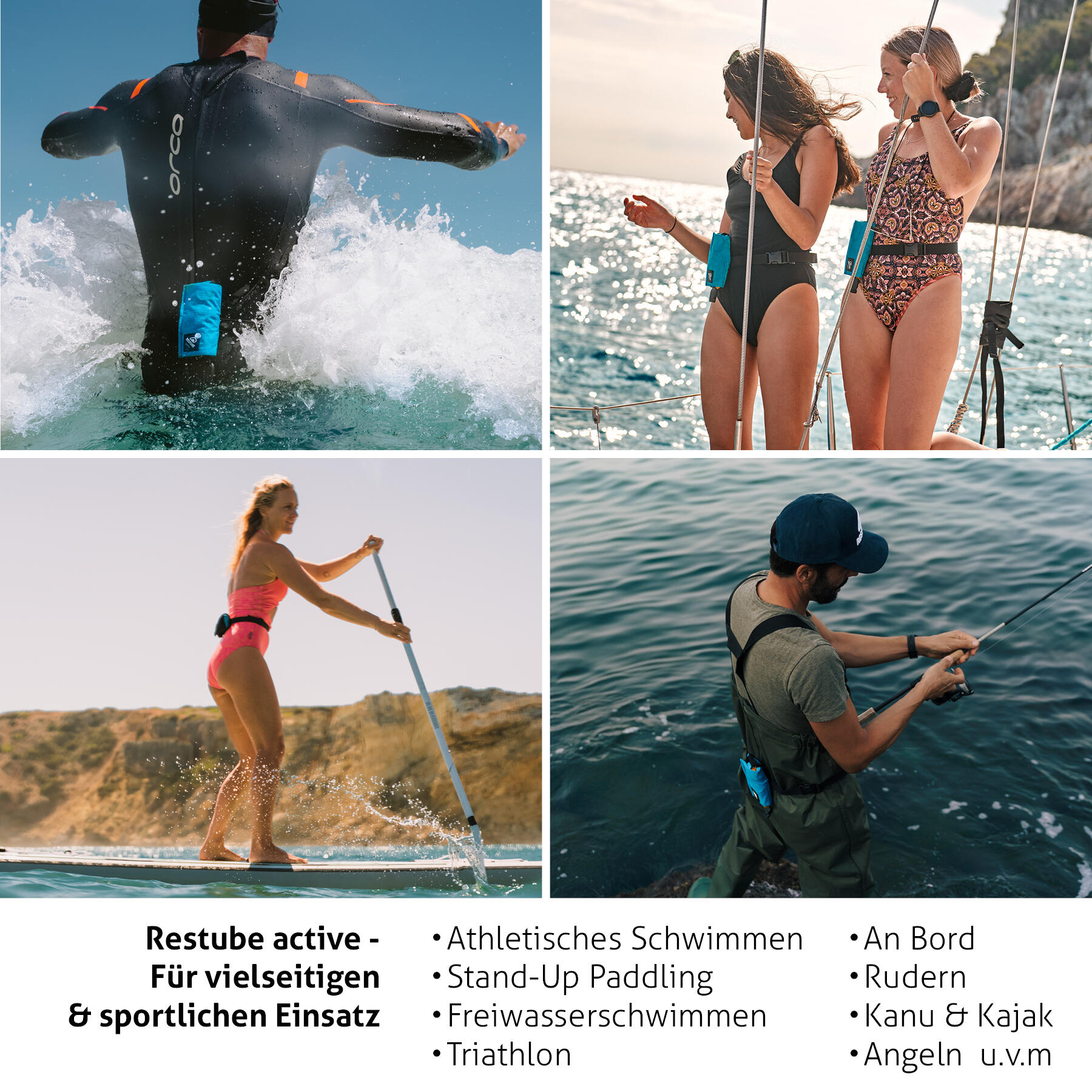Restube active | Boa gonfiabile per nuoto, triathlon e stand-up paddling 5/6