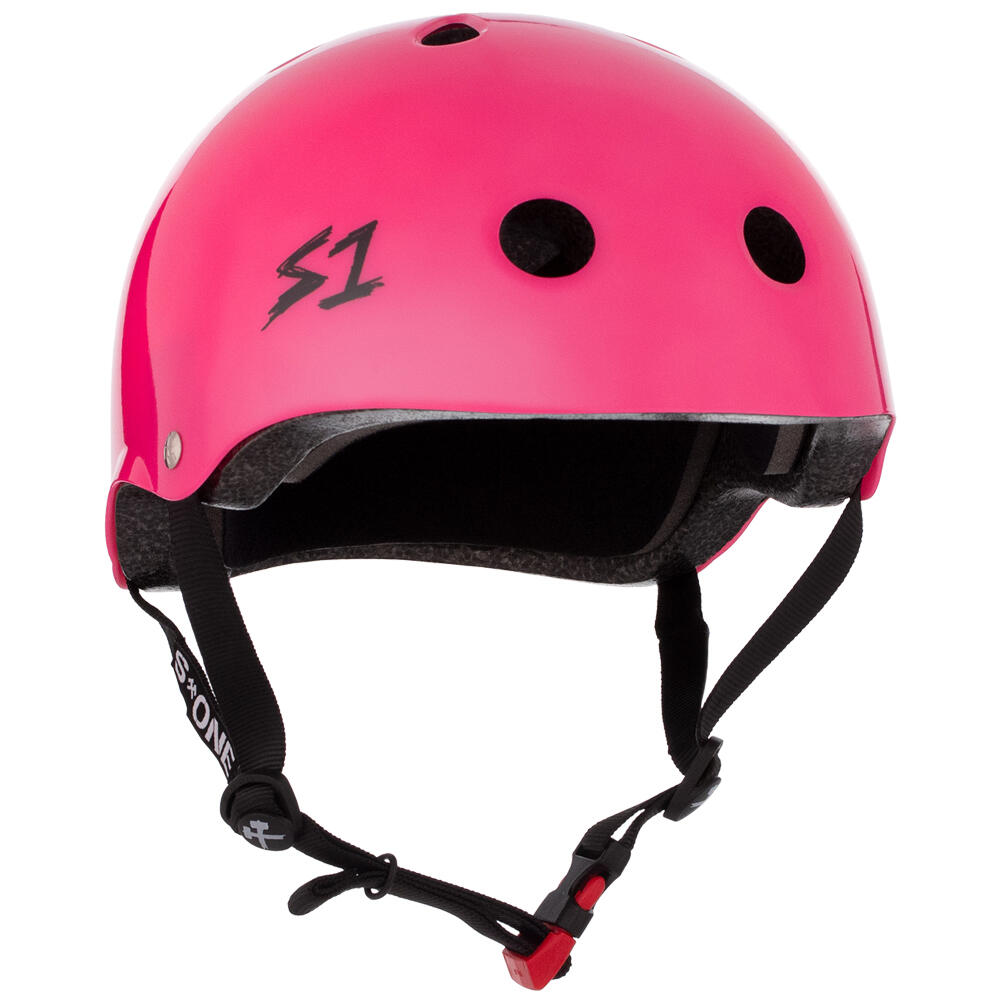 S1 HELMETS S1 MINI LIFER CHILDS HELMET – MULTI & HIGH-IMPACT CERTIFIED - HOT PINK GLOSS