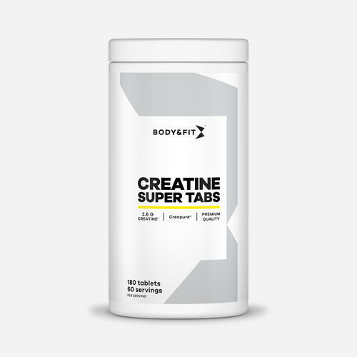 BODY&FIT Creatine CreaPure Super Tabs - Creatine - 180 Capsules