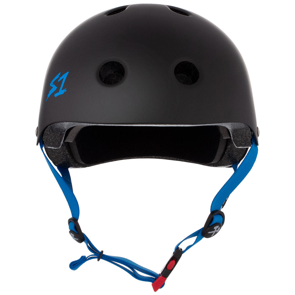 S1 MINI LIFER CHILDS HELMET – MULTI & HIGH-IMPACT CERTIFIED - BLACK/CYAN STRAP 2/5