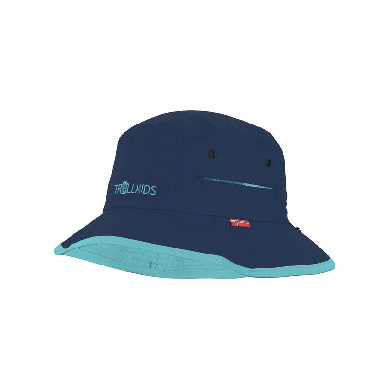 Bonnet enfant Trollfjord bleu mystique/bleu-vert
