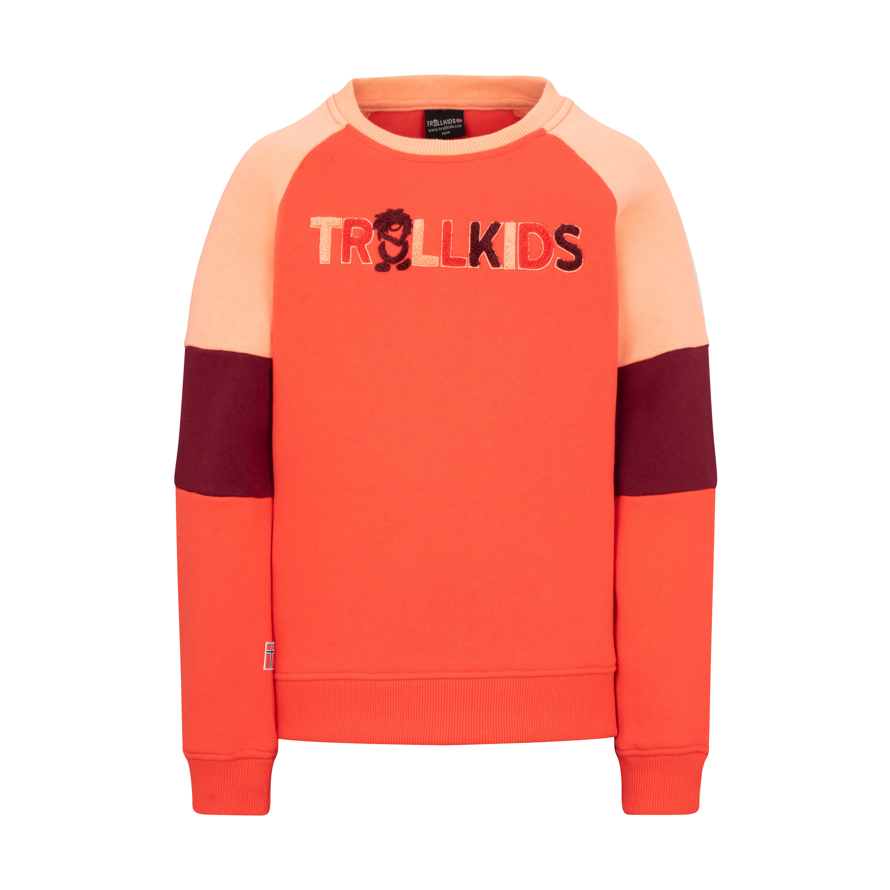 Enfants Trollfjord Sweat-shirt rouge cerise/corail