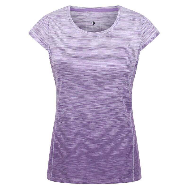 Camiseta Hyperdimension II Degradado para Mujer Lila Pastel