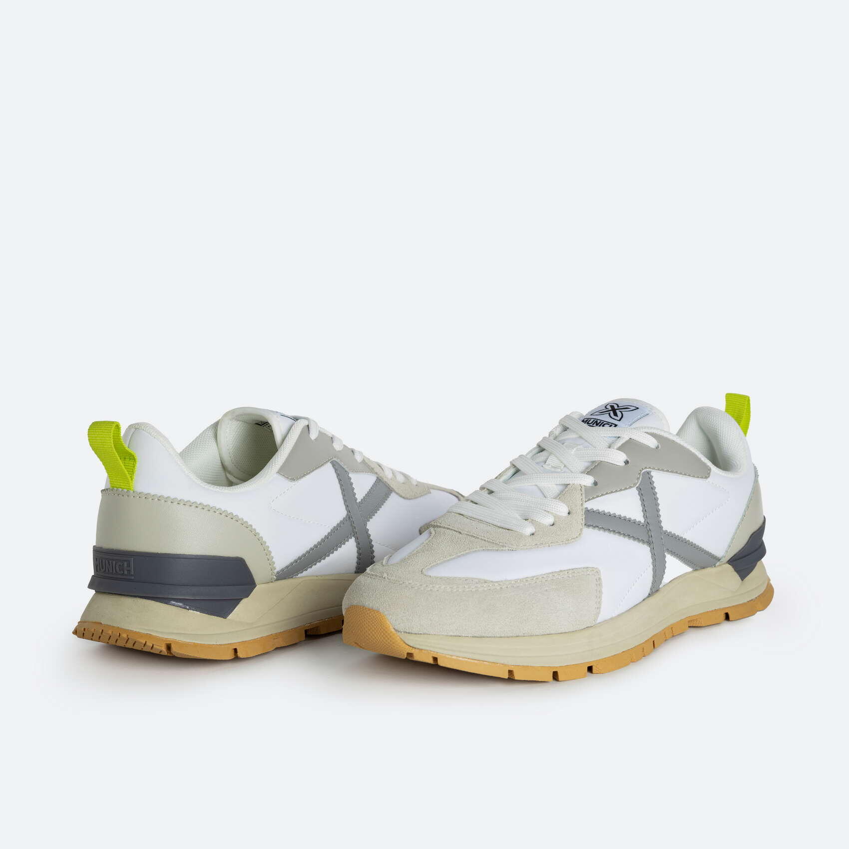 Zapatillas casual MUNICH Versatile hombre blanco 5/5