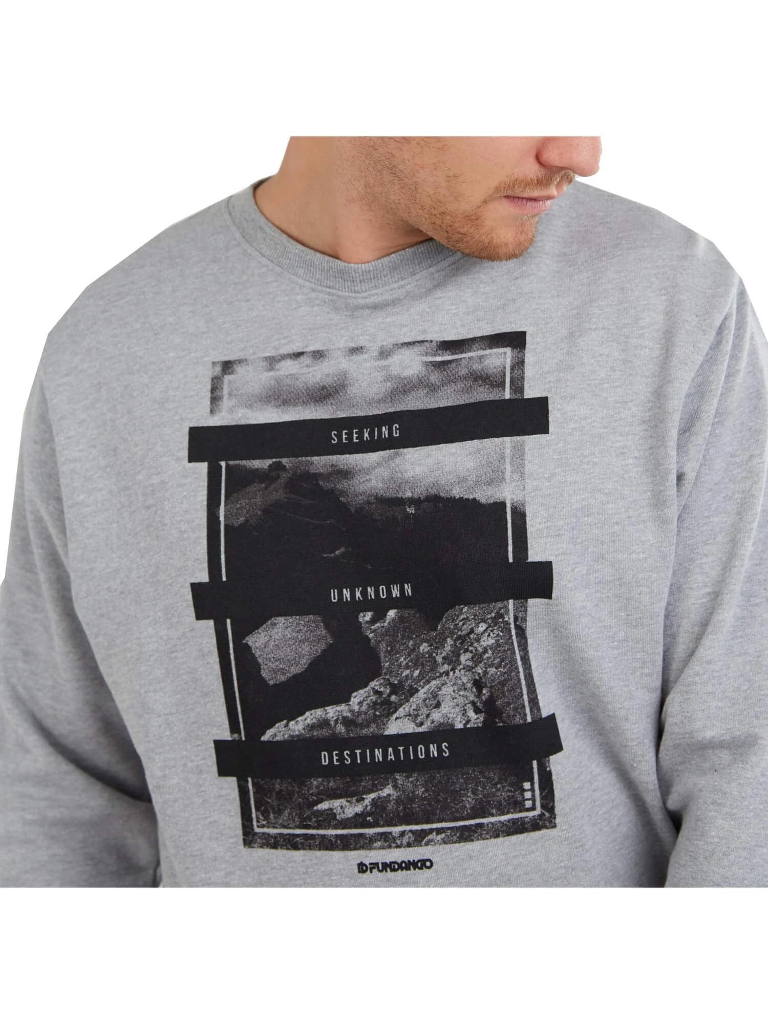 Pullover Warren Sweatshirt Herren - grau 3/6
