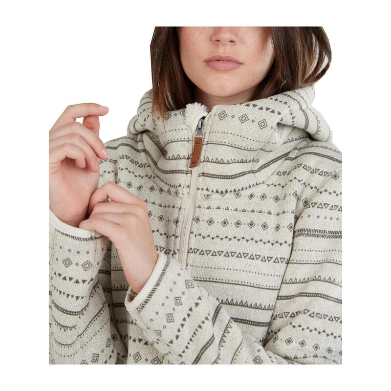 Ara Fleece Jacket női kapucnis pulóver - fehér