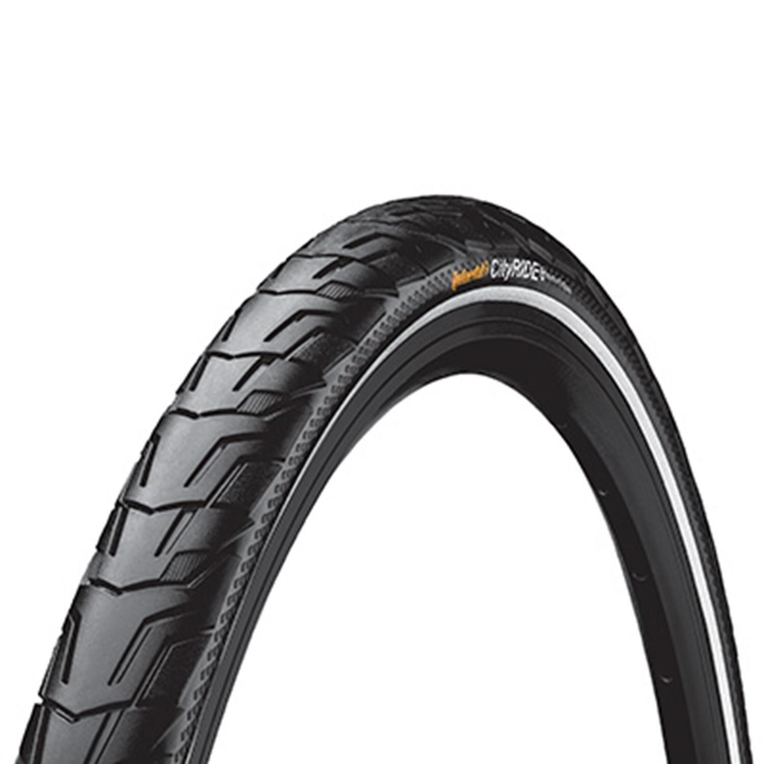 CONTINENTAL RIDE City Reflex Tyre-Wire Bead Urban Black/Black Reflex 700 X 35C