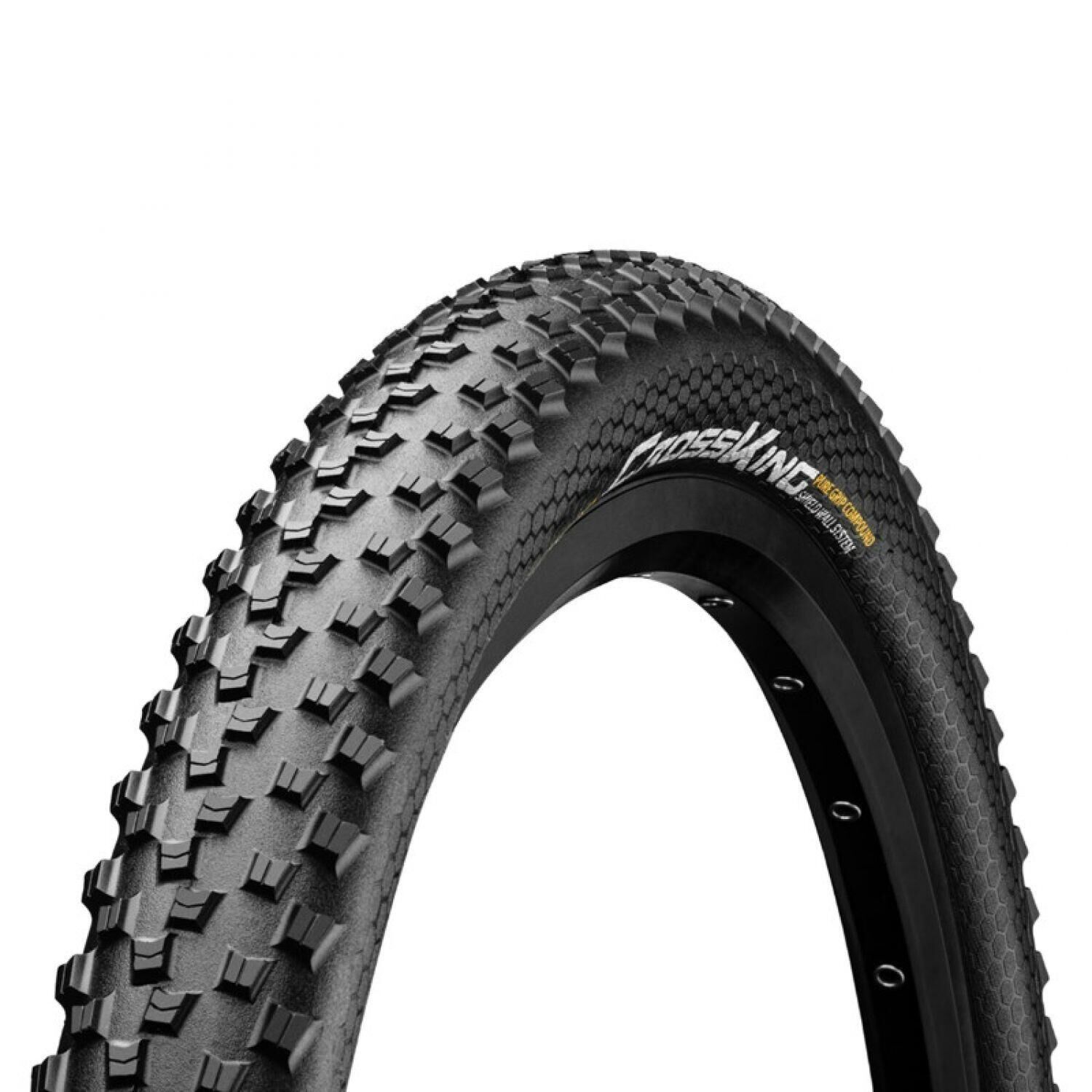 CONTINENTAL Cross King ShieldWall Tyre-Foldable PureGrip Compound MTB Black/Black 29X2.60"