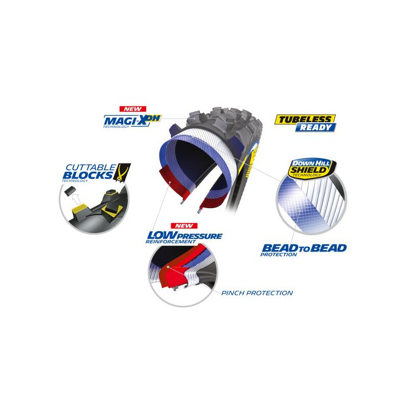 MICHELIN MTB fietsband DH Mud, 29x2.40" 61-622 2/4