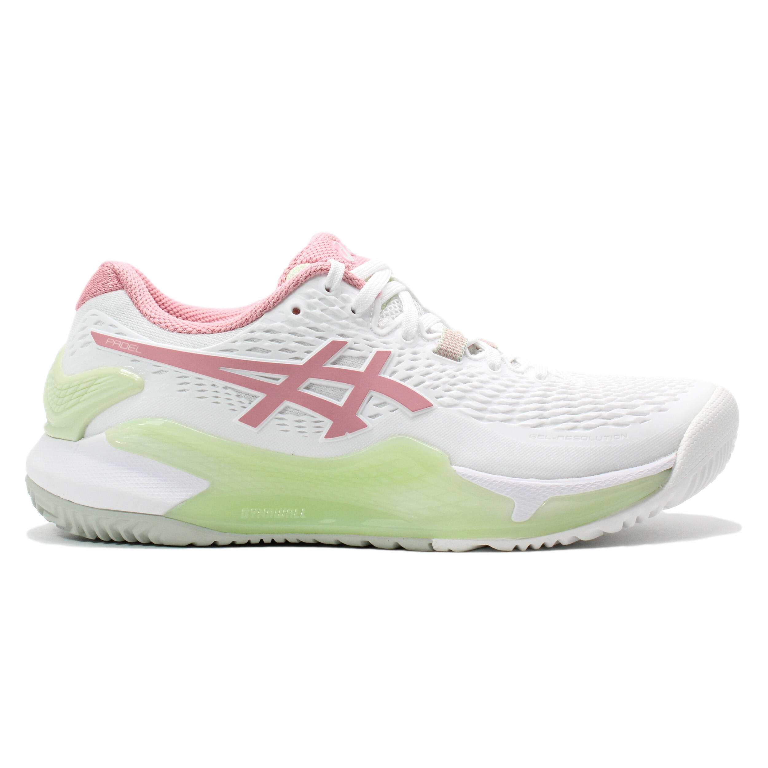 ASICS Scarpa da Tennis Donna Resolution 9 Rosa Bianco