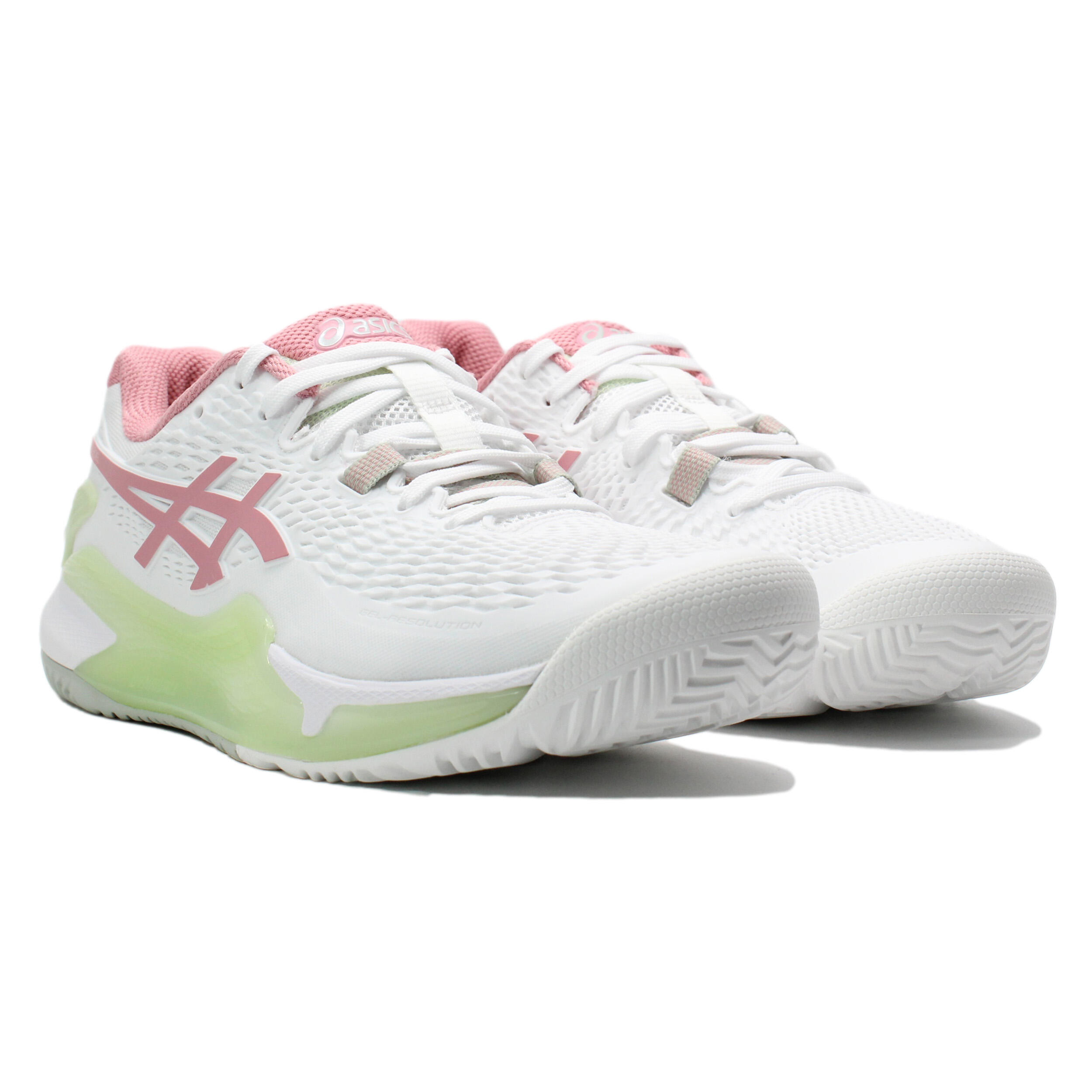 Women's White Asics Gel-resolution 9 1042a245-100 4/5