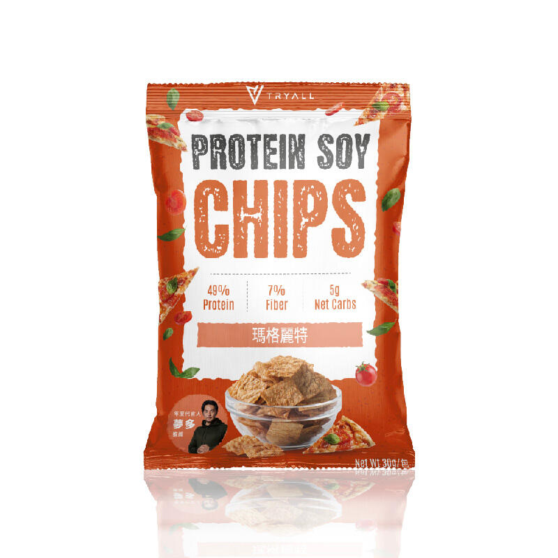 [Soy Protein Chips] Tryall Protein Soy Chips (30g) Margherita (Box of 5s)