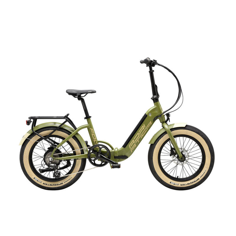 ADRIATICA Elektro -Falt-FAT-Bike 20  Zoll, grün