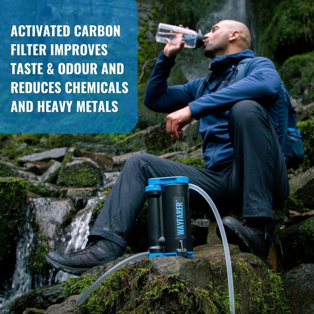 PURIFICADOR DE ÁGUA PORTÁTIL WAYFARER - CAPACIDADE 750 ML - 5000L FILTRADOS 7/7