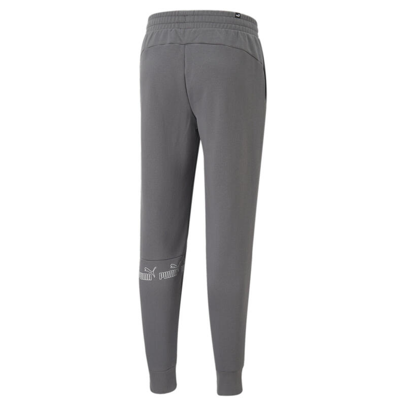 Pantaloni in pile Around the Block da uomo PUMA Cool Dark Gray White