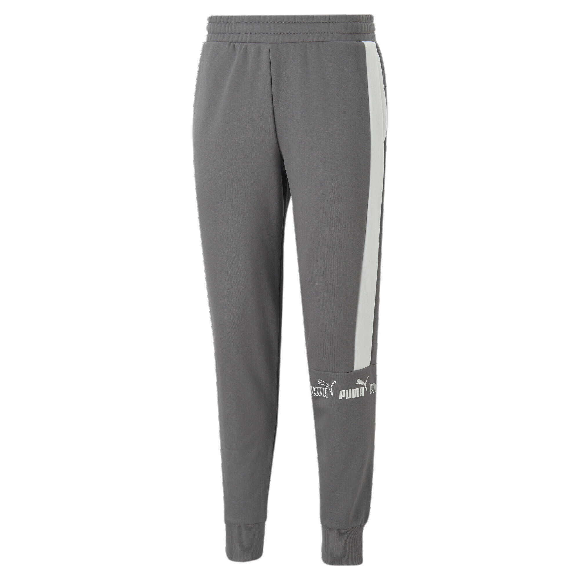 Pantaloni in pile Around the Block da uomo PUMA Cool Dark Gray White |  Puma