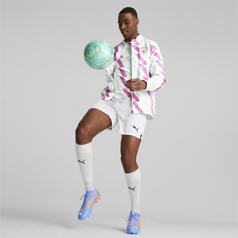 Chaqueta prepartido Hombre Manchester City PUMA White Mist Green Mauve Pop Pink