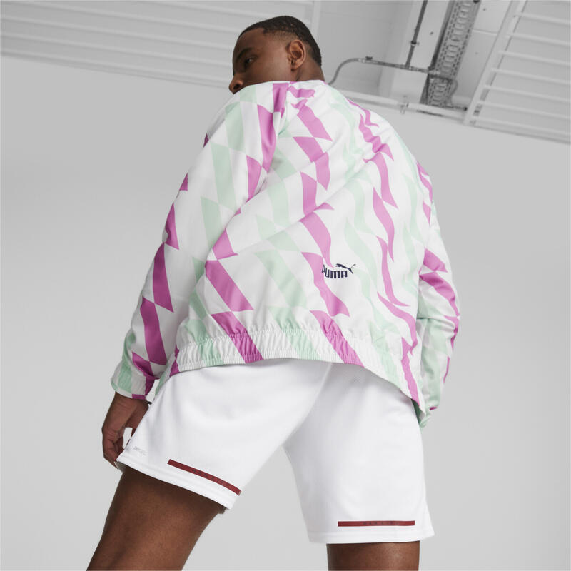 Chaqueta prepartido Hombre Manchester City PUMA White Mist Green Mauve Pop Pink