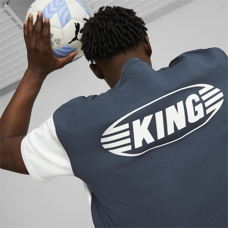 KING Top voetbal-T-shirt voor heren PUMA Dark Night Black White Blue