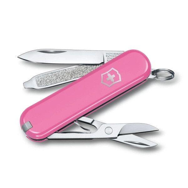 Victorinox - Canif Classic Sd (cherry Blossom) - Couteau Multifonction - Rose - Taille Unique - Decathlon