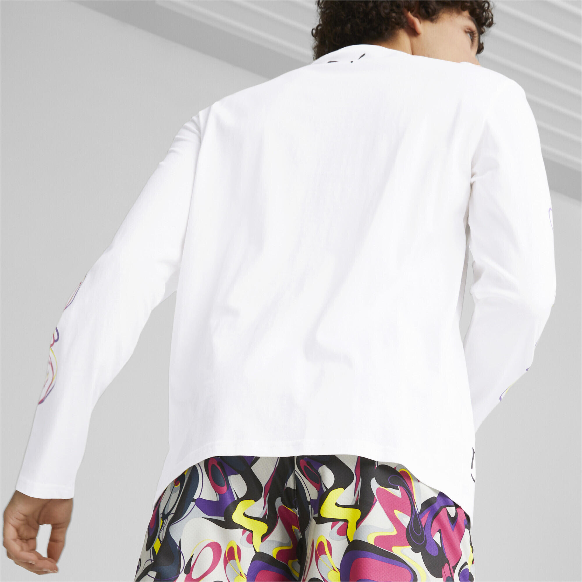 Camiseta de manga larga Neymar Jr Creativity Hombre PUMA White Fluo Yellow 4/6