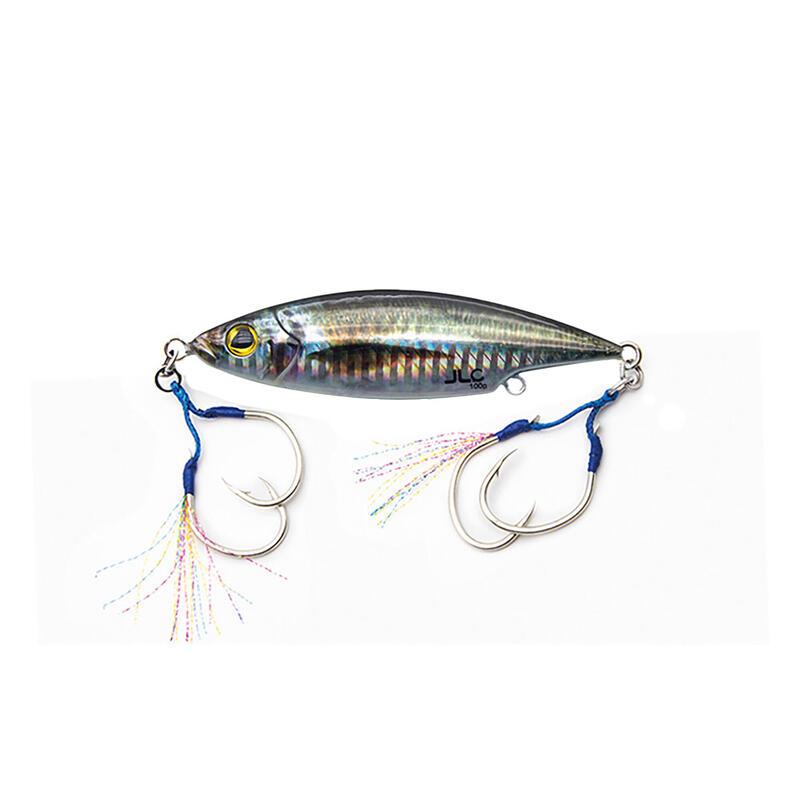 Jig pesca jigging spinning JLC 60 g jurel #8 montaje doble