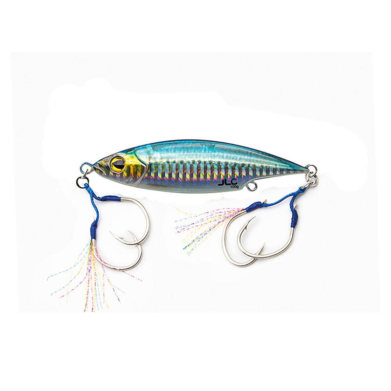 Jig pesca jigging spinning JLC 100 g sardina #6 montaje doble