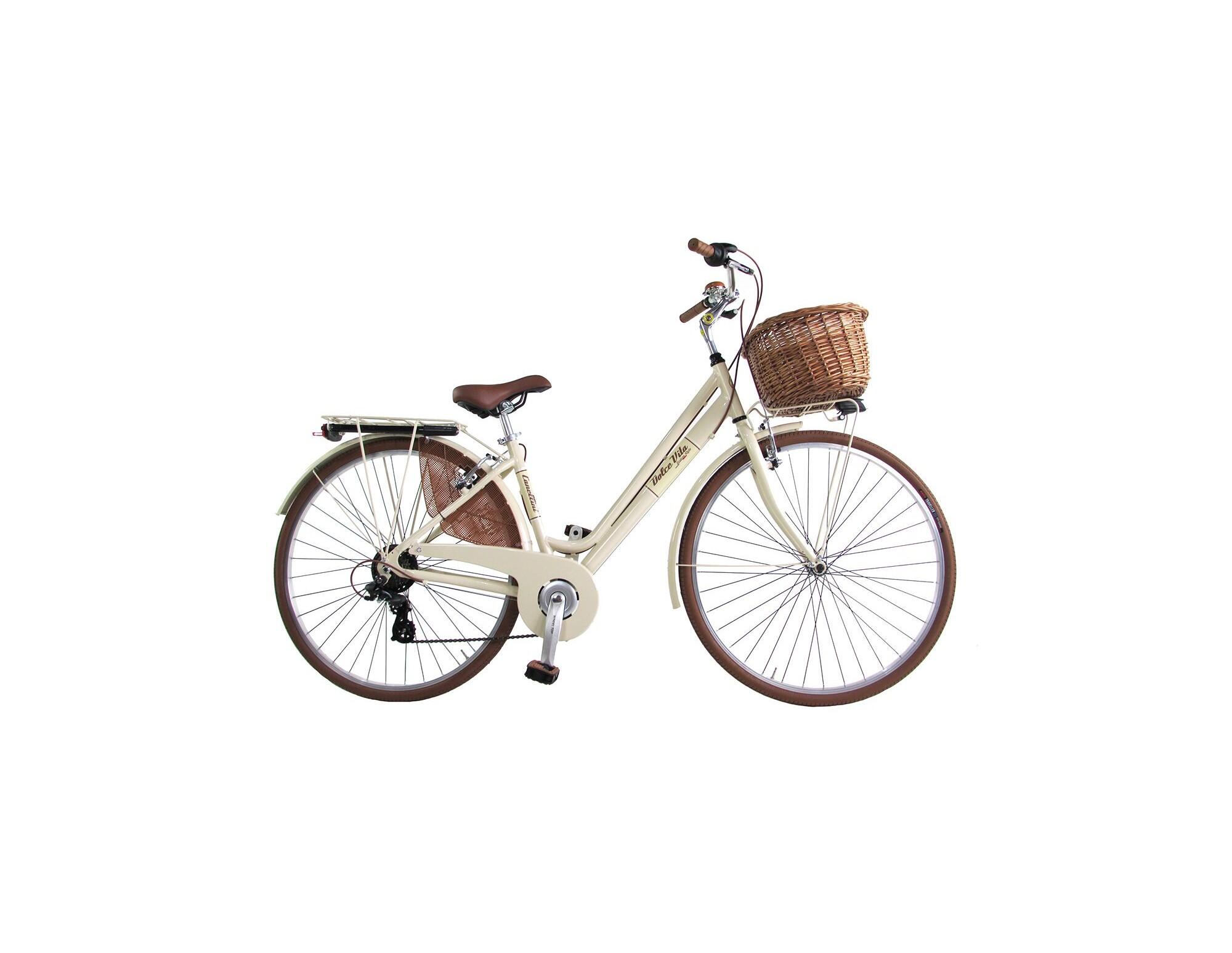 Velo de ville Dolce Vita by Canellini Venezia avec panier Noir CANELLINI Decathlon