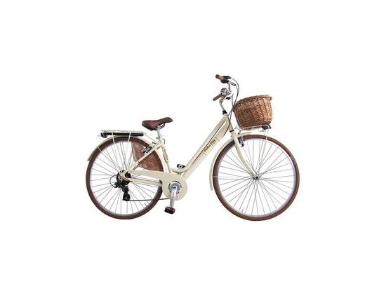 Vélo de ville Canellini VENEZIA Beige cadre aluminium, 6 vitesses