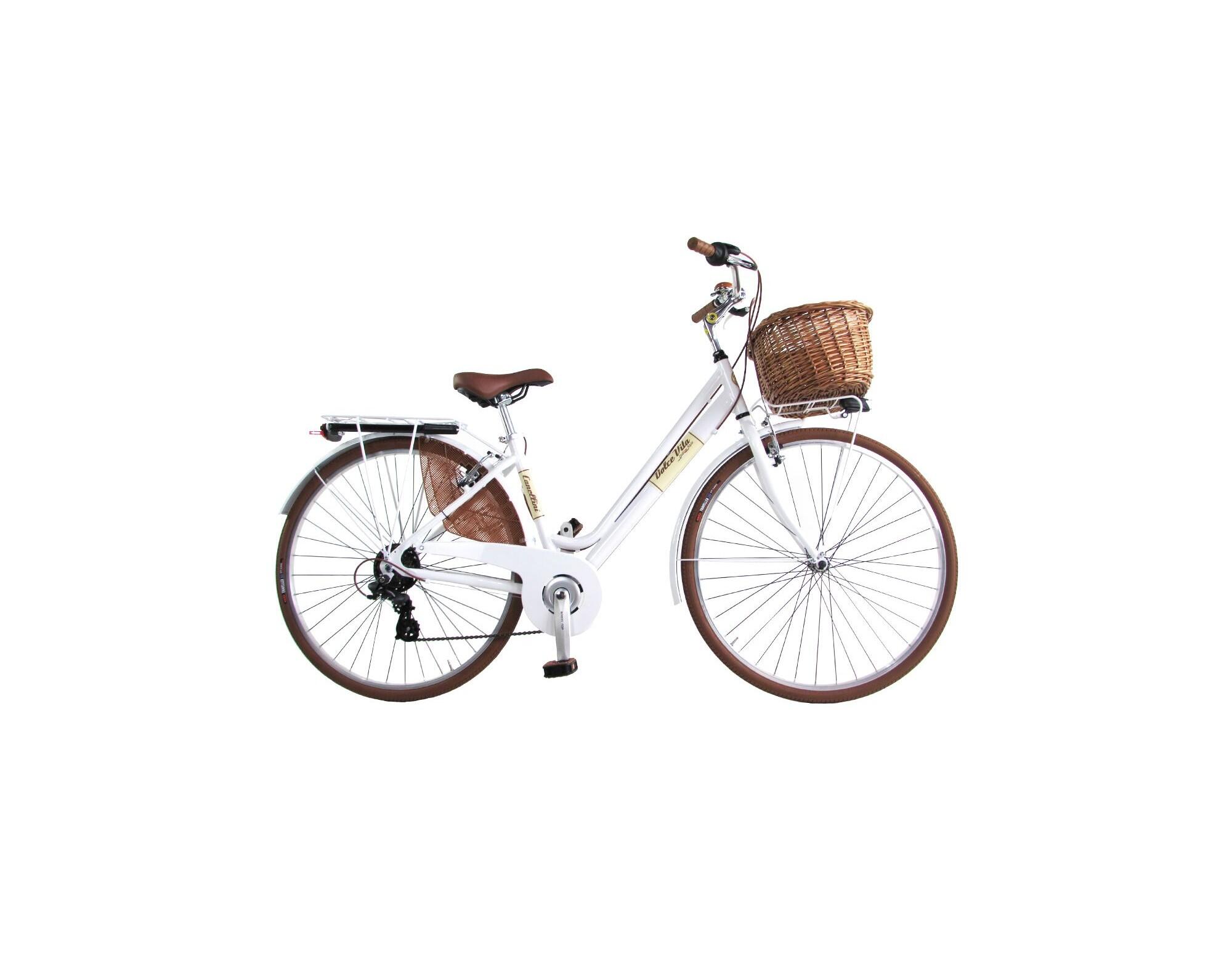 CANELLINI Damesfiets Dolce Vita by Canellini Venezia met mand - Wit