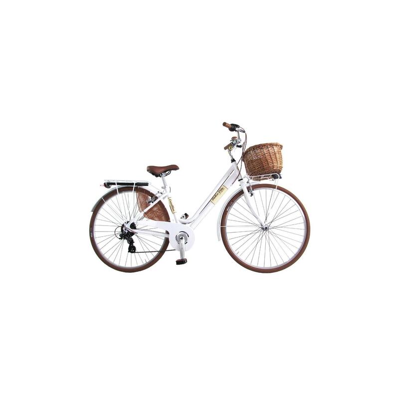 Stadsfiets Dolce Vita by Canellini Venezia met mand - Wit