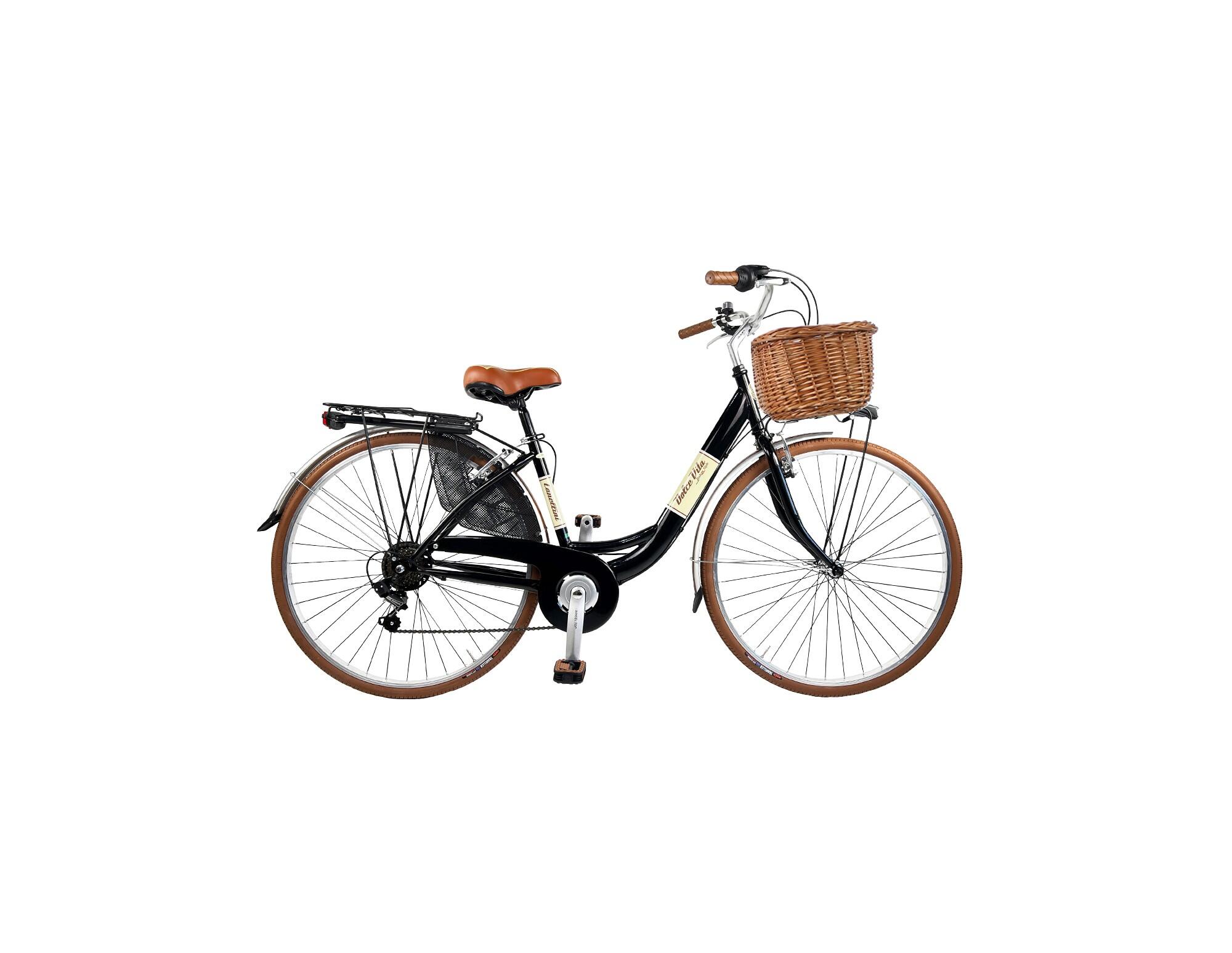 CANELLINI Bici da città Dolce Vita by Canellini VENERE 28" con cesto - Nero