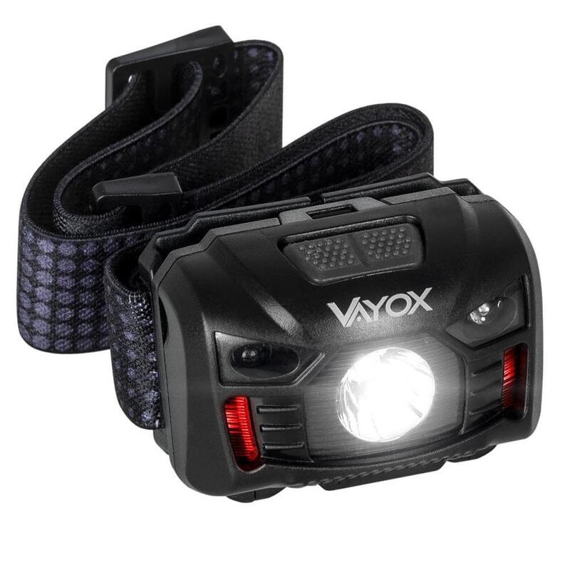 Lampe frontale VAYOX VA0020, rechargeable, avec détecteur de mouvement